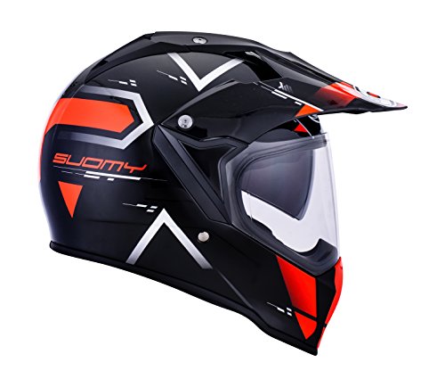 Suomy Casco para Moto Integral Enduro Trail/Mx, Naranja (Road Orange), S