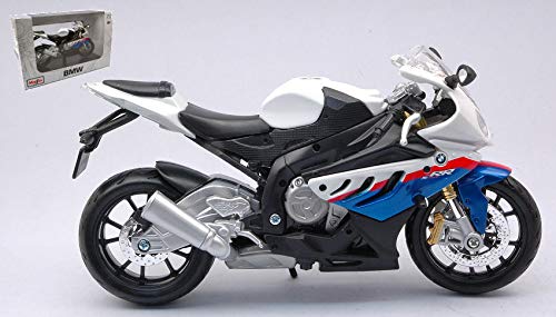 Para BMW S 1000 RR White 1:12 - Maisto - Moto - Die Cast - Modelismo