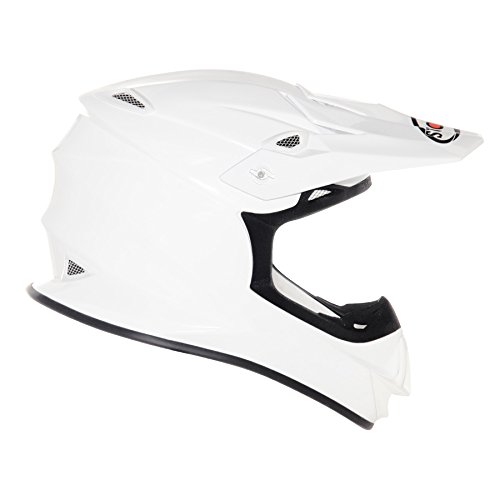 Suomy Casco Motocross MR Jump Lisa, Blanco (Plain White), L