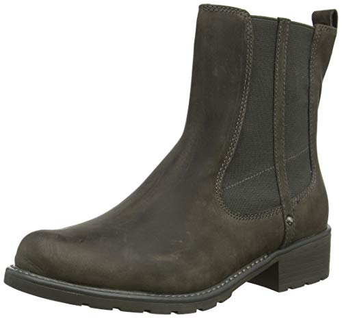 Clarks Orinoco Club, Botas Estilo Motero Mujer, Gris (Dark Grey Nubuck Dark Grey Nubuck), 36 EU