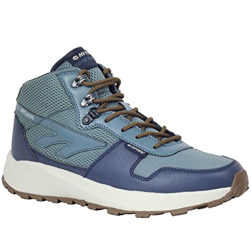 Hi-Tec Botas casuales de hombre Sierra Re:Flex Trail Mid,calzado moda con membrana impermeable,zapatilla sneakers/botas montaña casuales impermeables (Dark Navy/Stormy Weather, numeric_41)