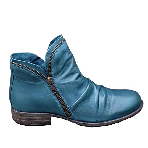 UMore Botas de Combate Mujer Botas Mujer Invierno Forradas Cálidas Botines Ante Plataforma Zapatos Nieve Cómodos Casual…