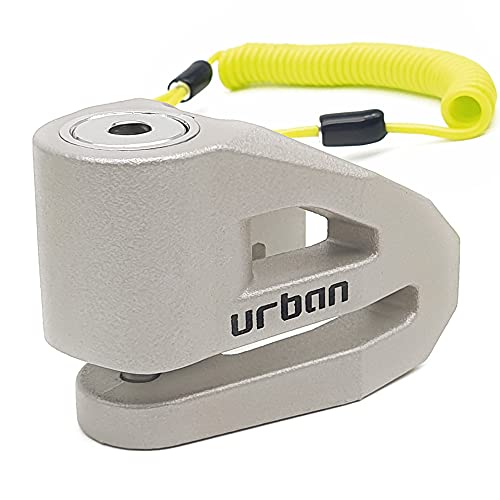 URBAN Ur206T Candado Antirrobo Disco ø6 fabricado en Europa, Titanio, 6 mm