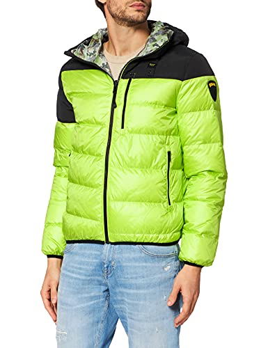 Blauer Chaqueta Corta Reversible Acolchada, 697 Verde Asenzio, L para Hombre