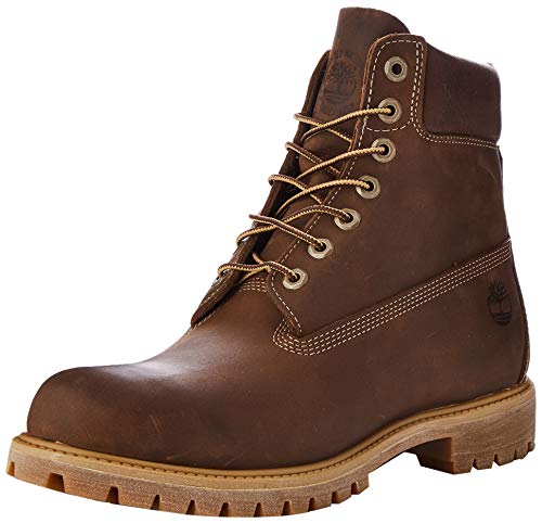 Timberland Heritage 6 Inch Premium, Botas Hombre, Marrón MD Brown Full Grain, 41.5 EU