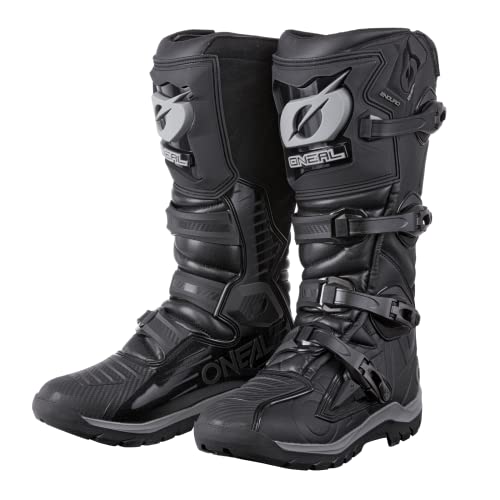 O'Neal | Botas de Motocross | Motocicleta de Enduro | Protección de la zona del pie y del cambio, Protección contra el calor de microfibra | Botas RMX Enduro | Adulto | Negro | Talla 44