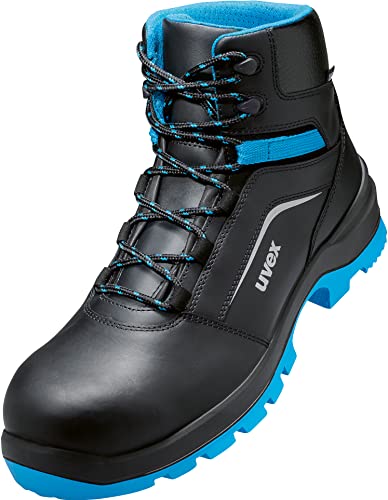 Uvex Xenova S2 - Botas de trabajo de piel para hombre, color Azul, talla 49 EU