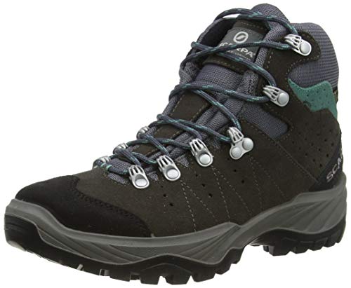 Scarpa Mistral GTX WMN, Botas de Senderismo Mujer, Smoke-Lagoon Gore-Tex Energy II, 37 EU