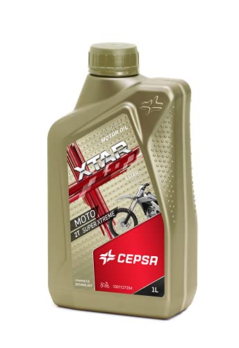 CEPSA XTAR Moto 2T Super Xtreme (1L) - Lubricante sintético para Motos de 2T