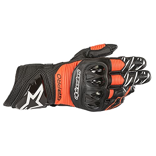 Alpinestars GP Pro Rs3 Gloves (Black/Red Fluo, S)