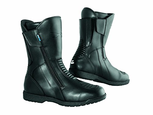 A-pro Botas Impermeable botines Piel Zapatos Moto Grand Sport Touring Touring Negro 41