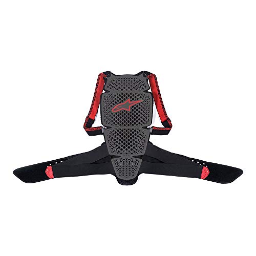 Alpinestars Protector de Espalda KR-Cell Motocicleta (L), Gris Negro Rojo