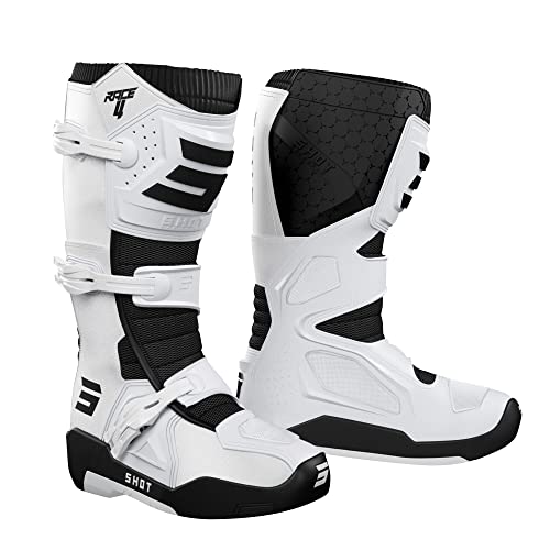 ShotLock SHOT, par de botas de motocross RACE 4 white, 40