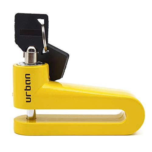 URBAN 560A Practic Candado Antirrobo ø7 Disco Universal Moto y Scooter, Yellow, 7 mm