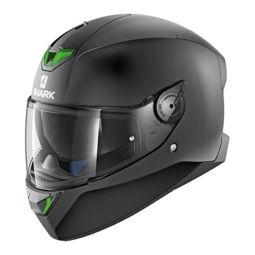 SHARK NC Casco per Moto, Hombre, Negro, M