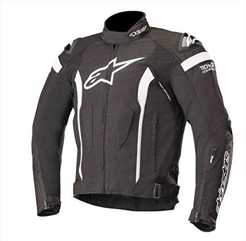 Alpinestars Chaqueta moto T-missile Drystar Jacket - Tech-air Compatible Black White, Negro/Blanco, XXL