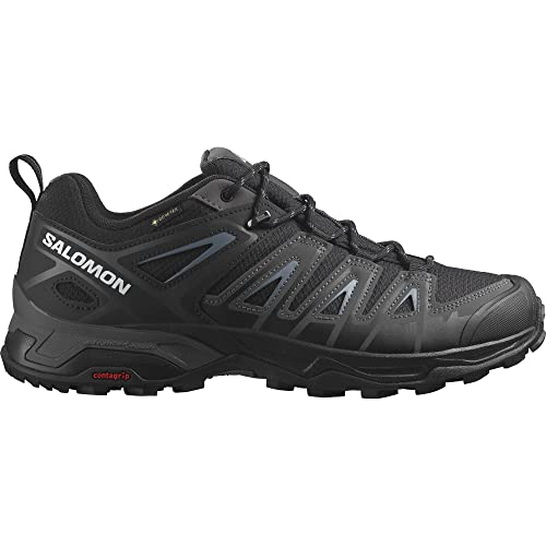 Salomon X Ultra Pioneer Gore-Tex Zapatillas de Senderismo para Hombre, Cualquier clima, Sujeción del pie segura, Estabilidad y amortiguación, Black, 42