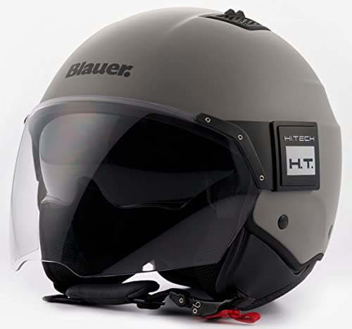 Blauer BET Monocromo Casco Jet (gris mate, S (54/56))