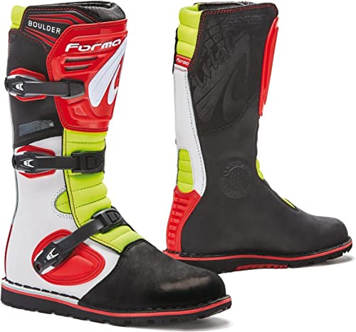 Forma Botas de Cross para Moto Boulder Fluo