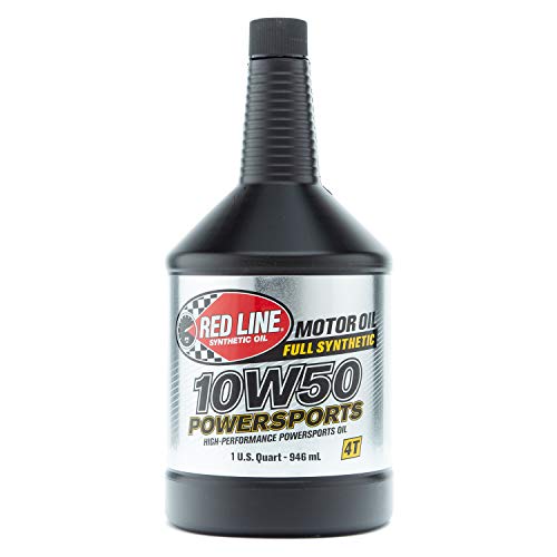 Red Line 42604 10W50 Aceite sintético Powersports – cuarto de galón