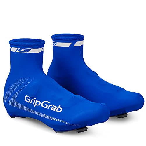 GripGrab Cubrezapatillas RaceAero Lightweight Ciclismo de Carretera Contrarreloj Aero Ligeros Transpirables para Verano Cubrebotas, Adultos Unisex, Azul, Talla única