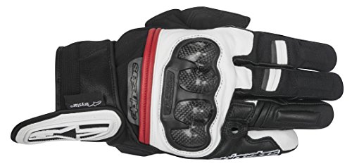 Alpinestars Men's Rage Drystar Glove (Black/White/Red, Large)