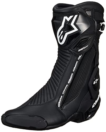 Alpinestars Motocicleta, Tech 7 Botas, Negro (Talla 44) Hombre, Blanco, EU