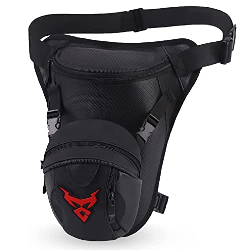 Motocicleta Drop Leg Bag Oxford Muslo Riñonera para Hombres Mujeres Viajes al Aire Libre Senderismo Ciclismo Táctico Deportes Bum Hip Fanny Belt Bag Monedero Pouch Pouch Pack