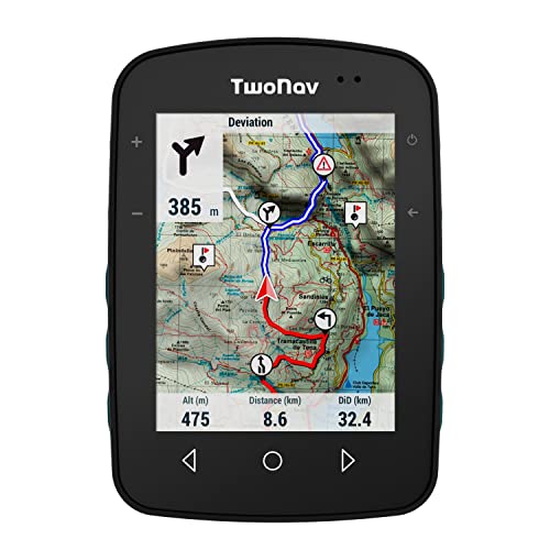 TwoNav Terra, GPS con Pantalla Amplia 3.7 Pulgadas para montaña, Senderismo, MTB, Bicicleta con mapas incluidos | Mejor GPS MTB del 2023 según World of MTB