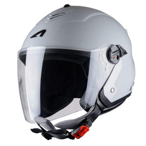 Astone Helmets - MINIJET S monocolor- Casque jet - Casque jet usage urbain - Casque compact - Coque en polycarbonate - Matt Gun Metal XL