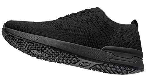 LARNMERN Zapatillas Antideslizantes Hombre Zapatos de Vestir Oxford Derby Calzado Casuales para Trabajo Party Hosteleria Cocina con Cordones 39.5 EU