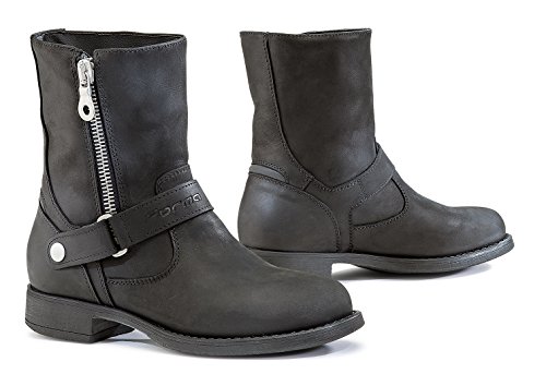 FORMA Botas de Moto para Mujer Eva WP con Homologación de Tipo CE, Negro, 38