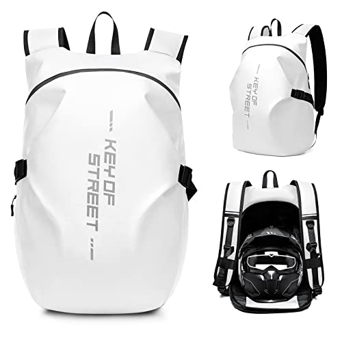 HYC00 Mochilas de Motocicleta para Hombres, Mochila Impermeable para Casco, Accesorios de Motocicleta, Bolsas para Laptop, Mochilas de Viaje, Bolsas Escolares para Estudiantes