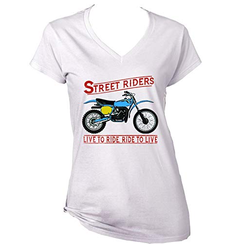 Teesandengines Bultaco pursang mkii 370 Street Riders Camiseta para Mujer de Algodon Size Xlarge