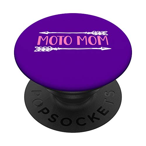 moto mamá dirt bike lindo motocross madre carreras atv regalo PopSockets PopGrip Intercambiable