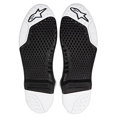 Alpinestars Unisex-Adult Tech 10 New Gen Suela Negro/Blanco Talla 9/10 (Multi, Talla única)