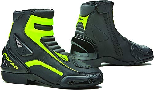 Fora – Botas de moto AXEL homologadas CE BLACK/YELLOW FLUO T45