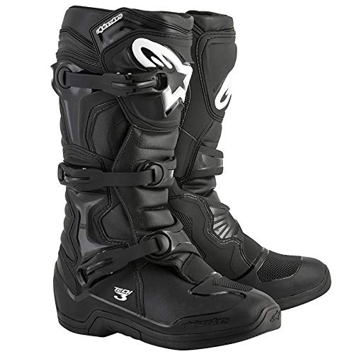 Alpinestars Tech 3 Cross Botas color negro, talla 45,5, Negro , 45.5 EU