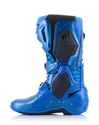 Alpinestars Tech 10 Botas de motocross, azul y negro, 47 EU