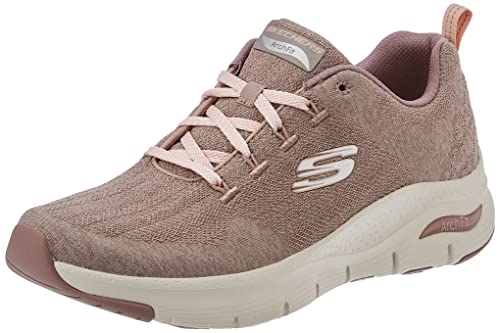 Skechers Arch Fit - Comfy Wave, Zapatillas Mujer, Brown, 37 EU