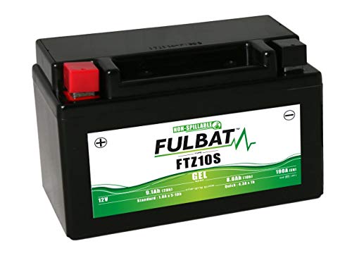 FULBAT FTZ10S/YTZ10S - Batería para moto, gel, 12 V, 9,1 Ah, 190 A