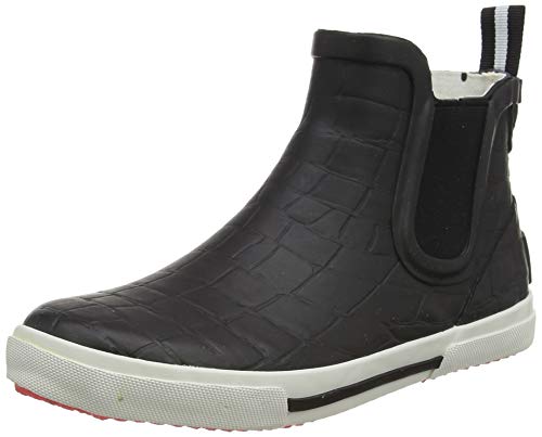 Joules Rainwell, Botas de Lluvia Mujer, Negro (Black/Crocodile), 43 EU