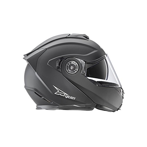 AXO Casco Galaxy con Pinlock, Negro Mate, talla L