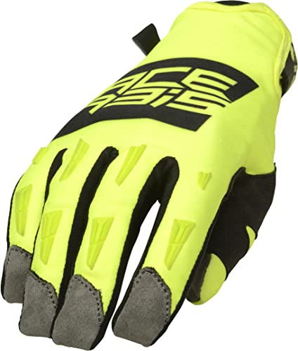 ACERBIS 0023419.318.062 WP homologated-Guantes de Motocross, Talla S, Unisex-Adult, Negro/Amarillo, XL