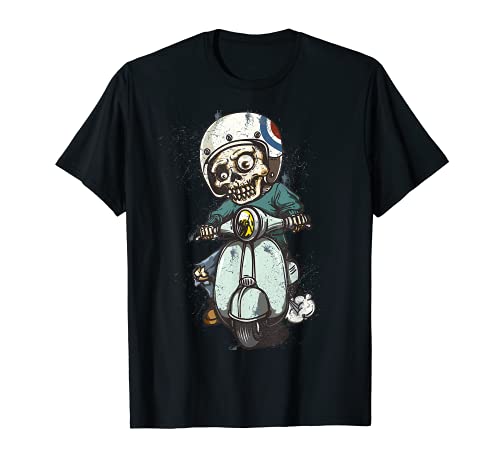 Tee Skull - Casco de moto vintage Camiseta