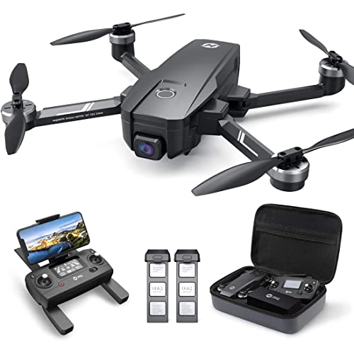 HOLY STONE HS720E Dron con Cámara 4K EIS 5GHz GPS UHD para Adultos, Motor sin Escobillas, RC Plegable, FPV Grande, Cuadricóptero con Tiempo de Vuelo de 52 Minutos, Sígueme y Cámara Antivibración