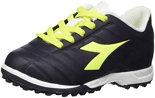 Diadora PICHICHI TF JR, Zapatillas de fútbol, Negro/Amarillo, 29 EU