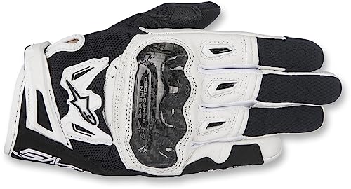 Alpinestars Stella SMX2 Air Carbon V2 - Guantes cortos para mujer, color negro y blanco, LG