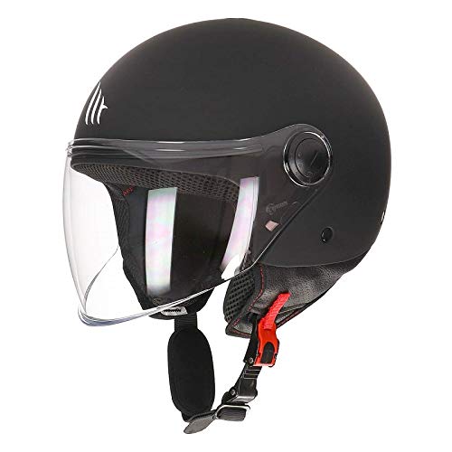 MT HELMETS Street Casco DE Moto, Unisex Adulto, Negro, S