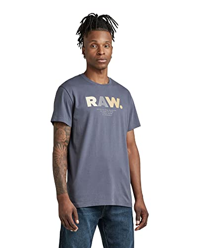 G-Star RAW Multi Colored RAW. T-Shirt, Camisetas para Hombre, Azul (fantem blue D22208-336-863), XS